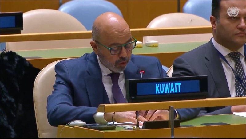 مندوب الكويت الدائم لدى الأمم المتحدة السفير طارق البناي