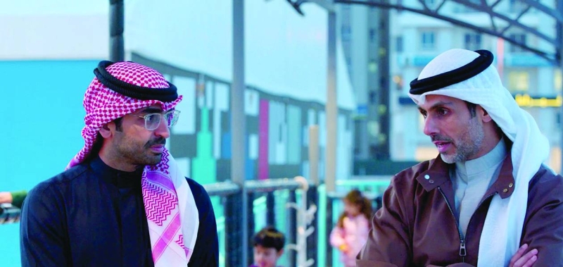 فهد البغلي متحدثاً للزميل بوفتين 