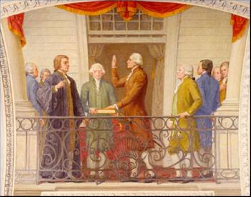 أول تنصيب في الكابيتول