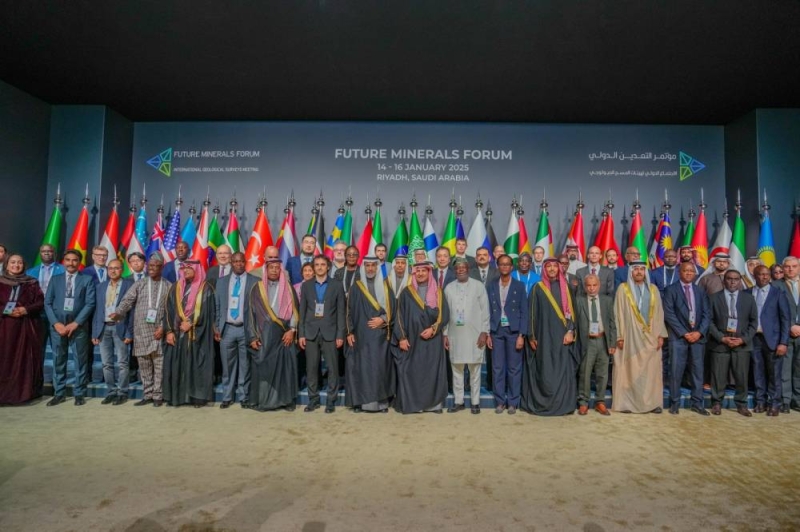 جانب من فعاليات مؤتمر الرياض الدولي للمعادن 
 