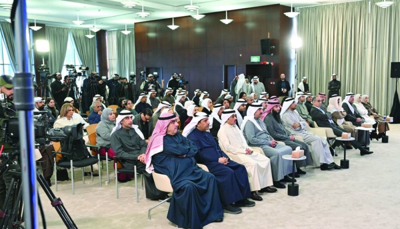 جانب من حضور العرض المرئي