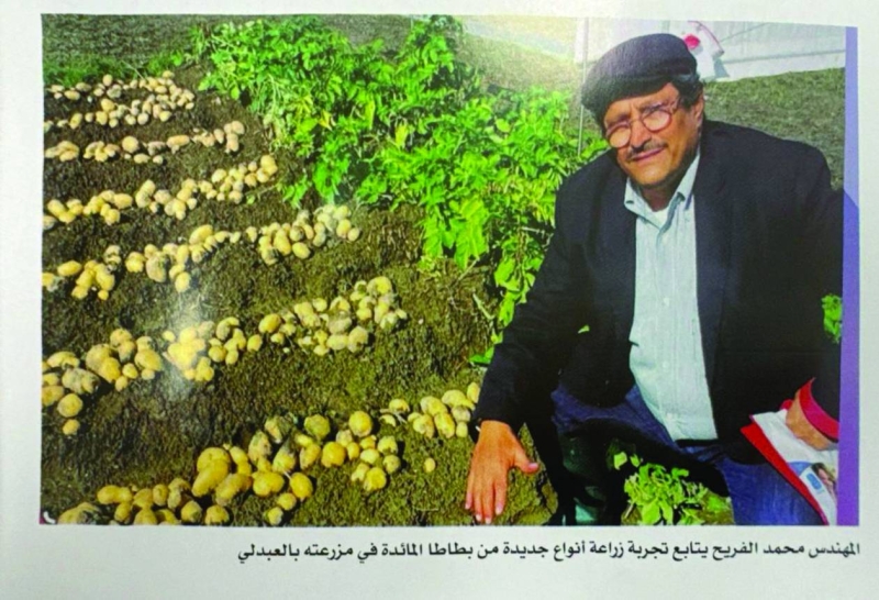 


 الفريح يتابع تجربة زراعة أنواع
 جديدة من بطاطا المائدة 