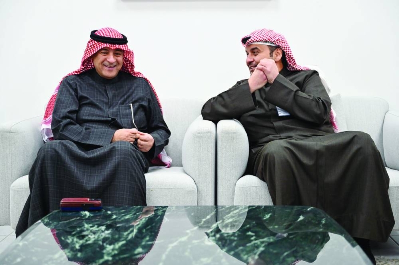 


راشد العميري خلال استقبال البديوي 