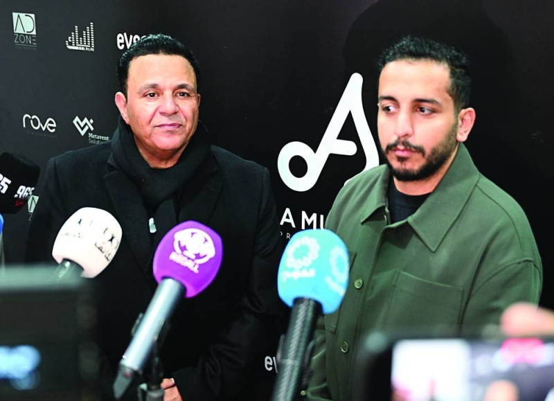 الخالدي وفؤاد خلال المؤتمر الصحافي