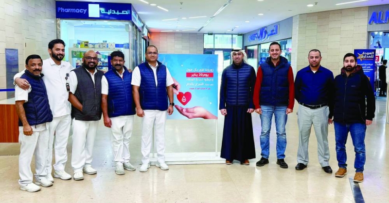 جانب من حملة التبرع 