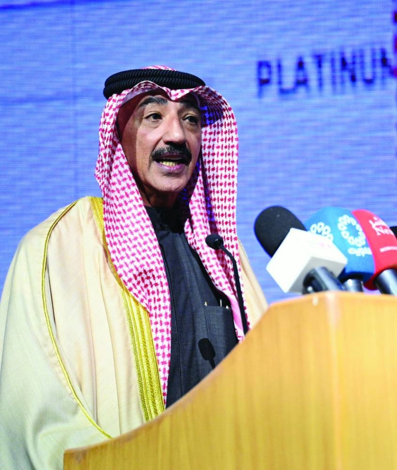 بوشهري يُلقي كلمته في الحفل