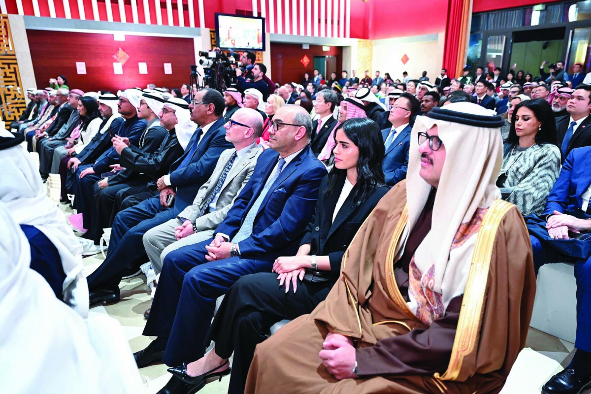 السفيران السعودي سلطان بن سعد والعراقي المنهل الصافي بين الحضور