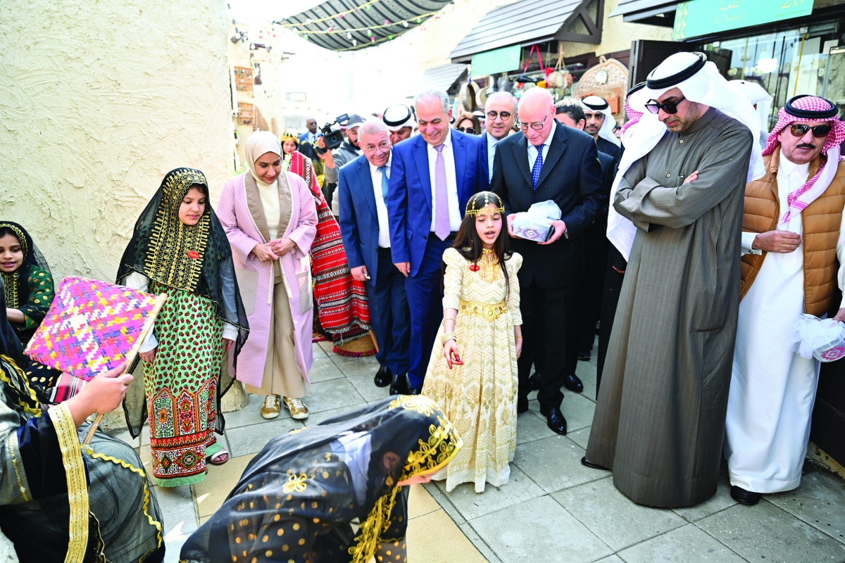 مشهد من الفعالية التراثية