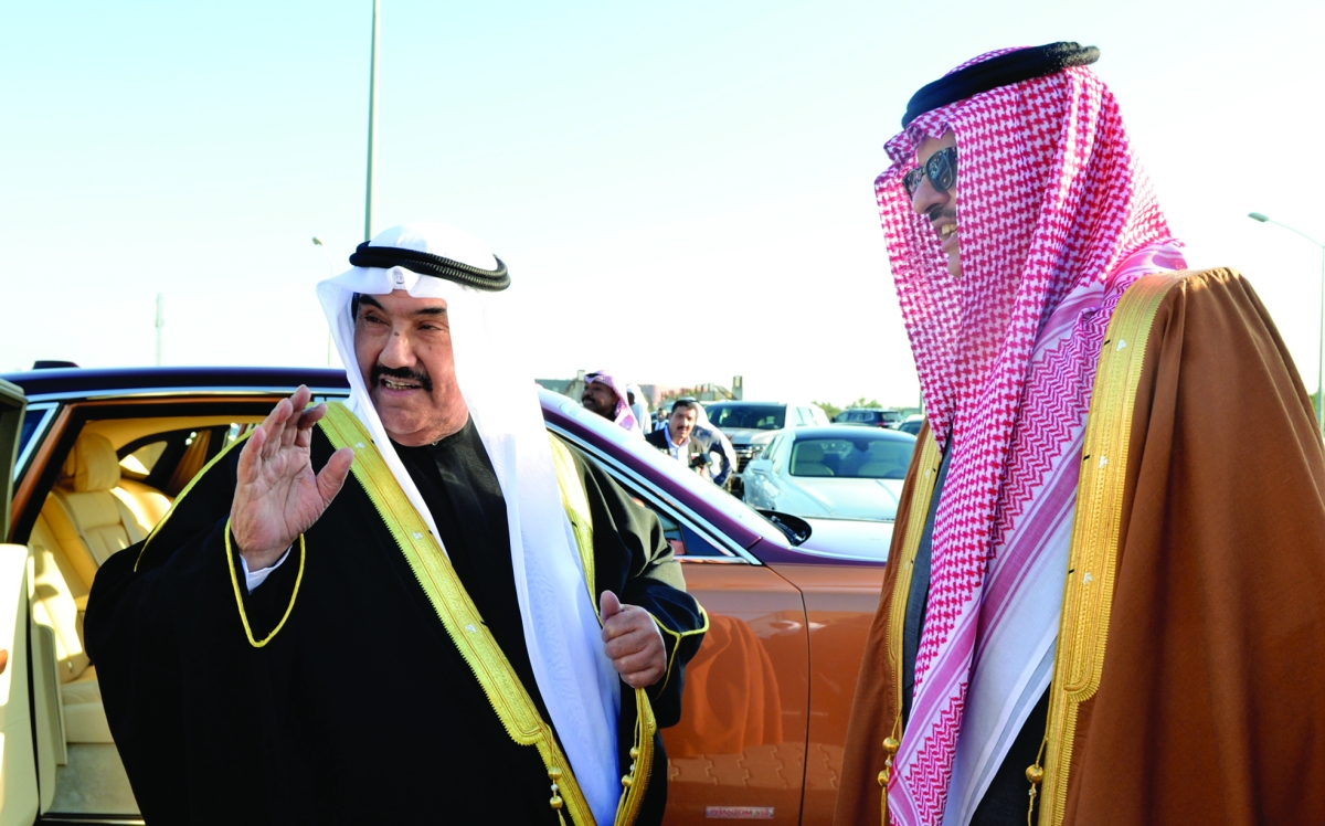 سمو الشيخ ناصر المحمد والسفير السعودي