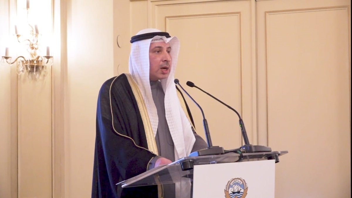 المندوب الدائم لدولة الكويت لدى الأمم المتحدة والمنظمات الدولية الأخرى السفير ناصر الهين 