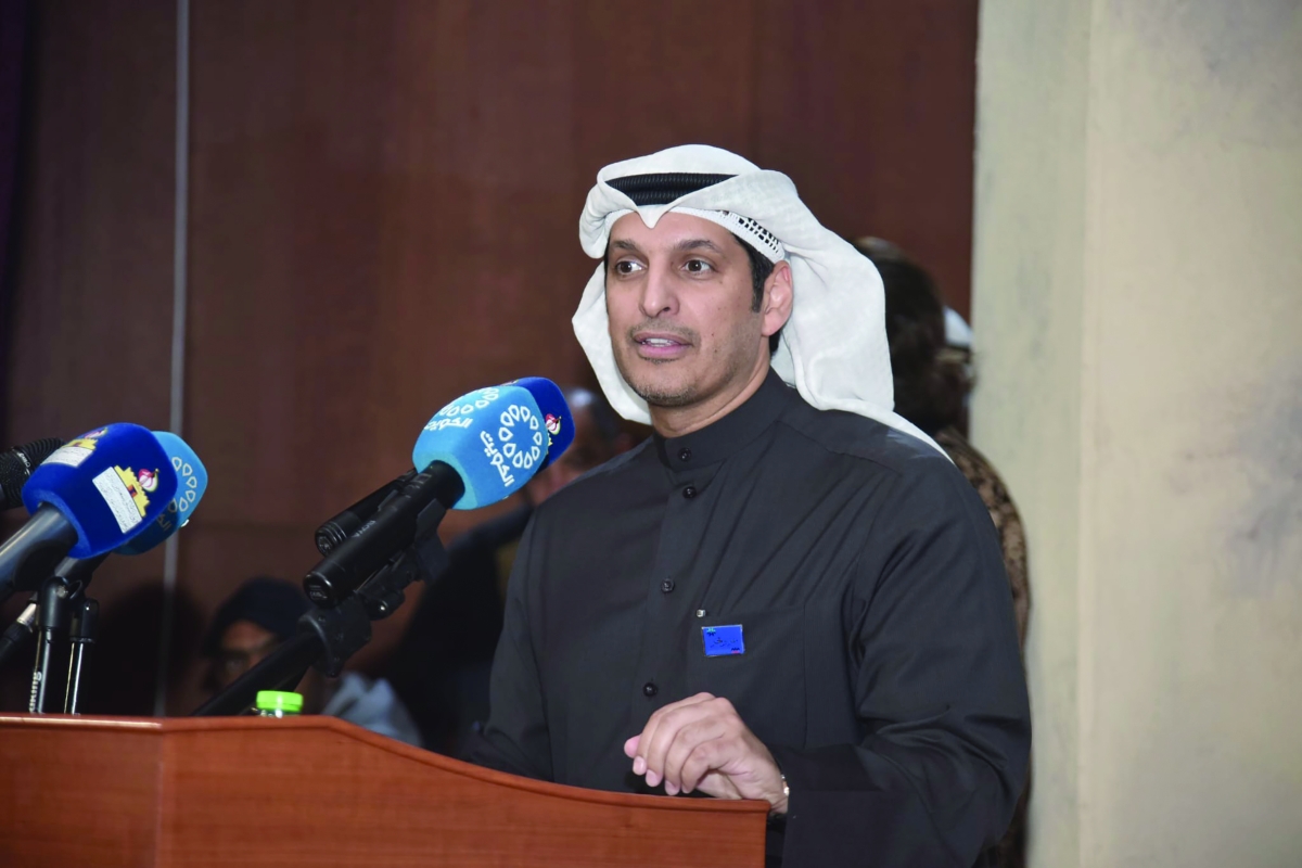 المطيري متحدثاً في الفعالية 