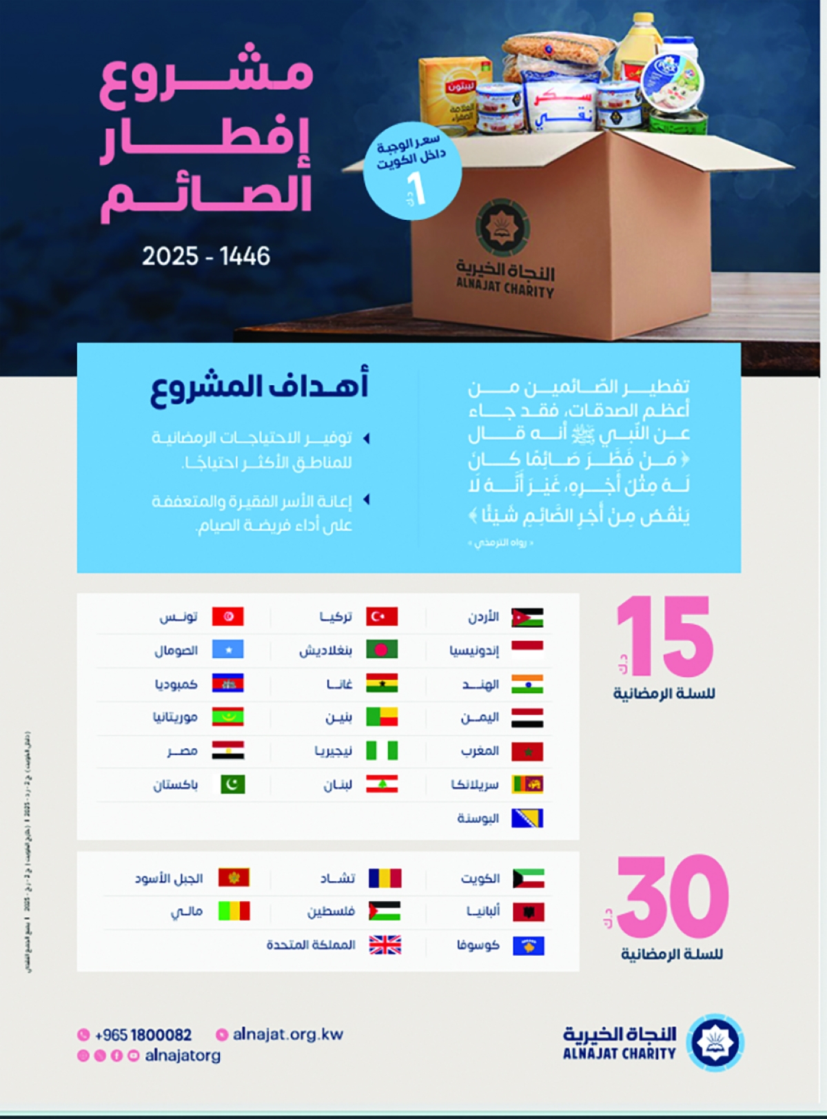 مشروع إفطار الصائم بالنجاة