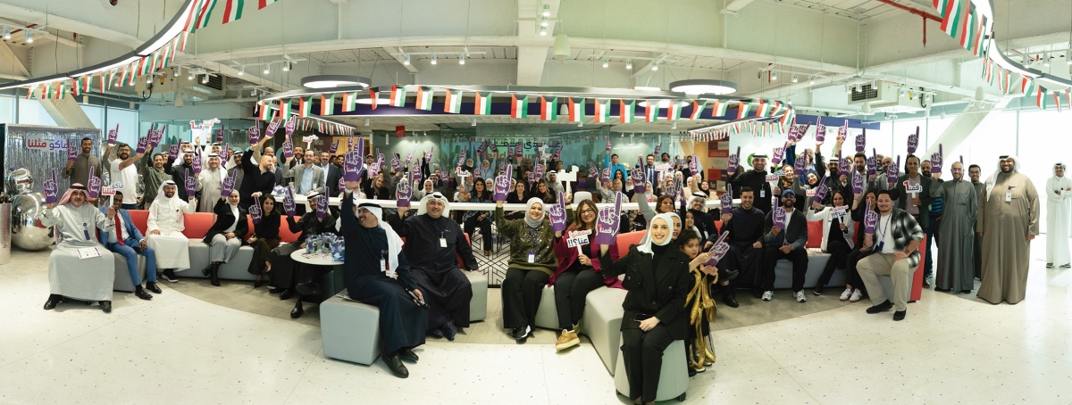 عائلة «stc» خلال احتفالها بإطلاق العمل الوطني