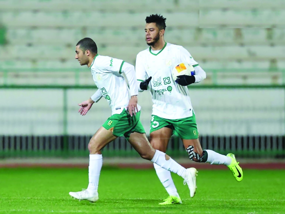 


المغربي حمزة خابا قاد «الأخضر» لتجاوز النصر 	 (موقع النادي العربي) 