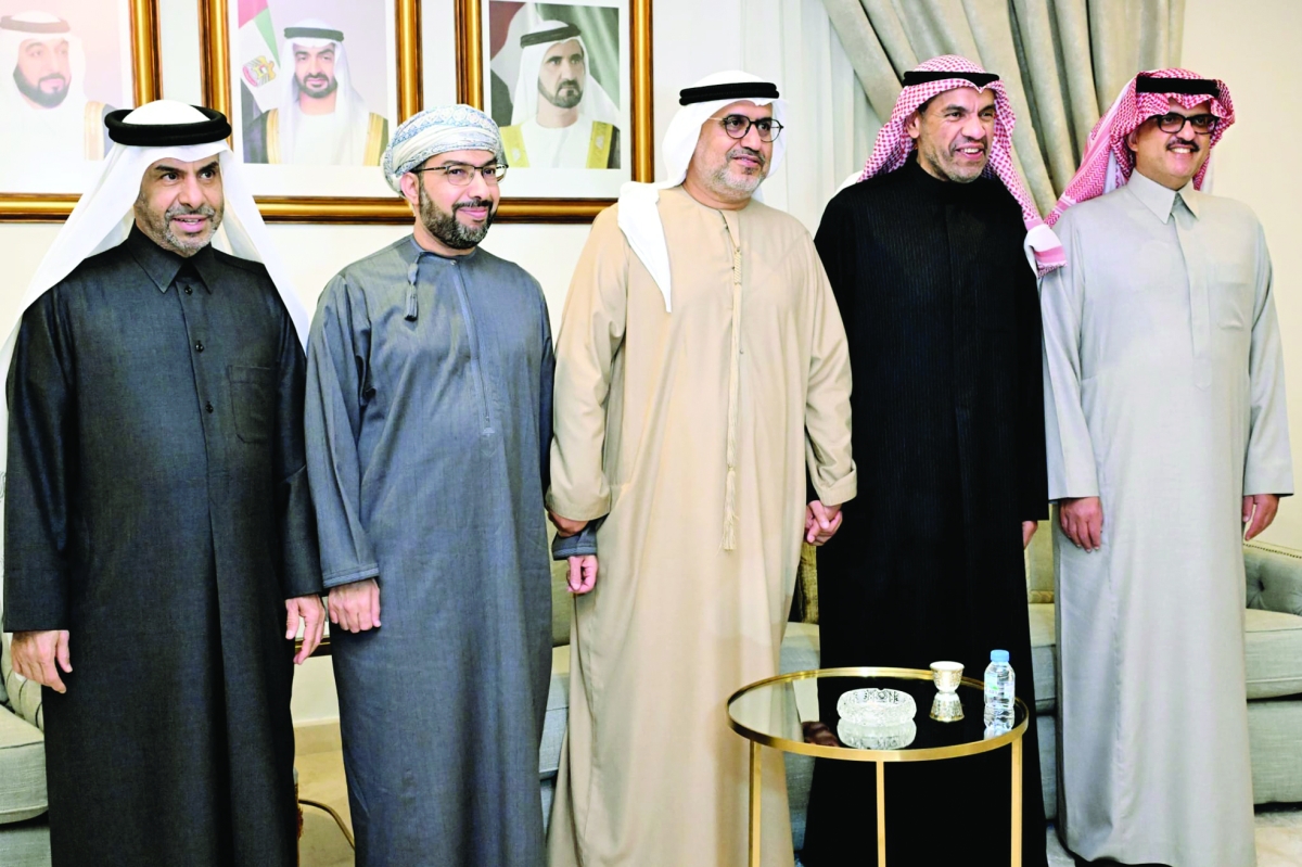 وزير الخارجية مع سفراء السعودية والإمارات وعُمان وقطر 