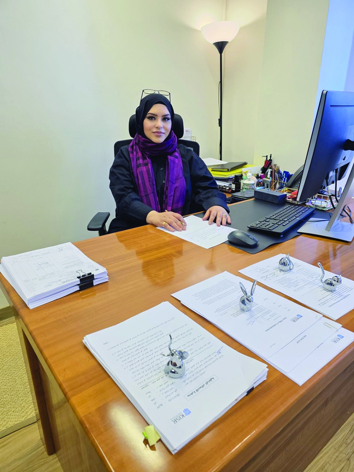 أماني الياقوت خلال اللقاء مع «الراي» 