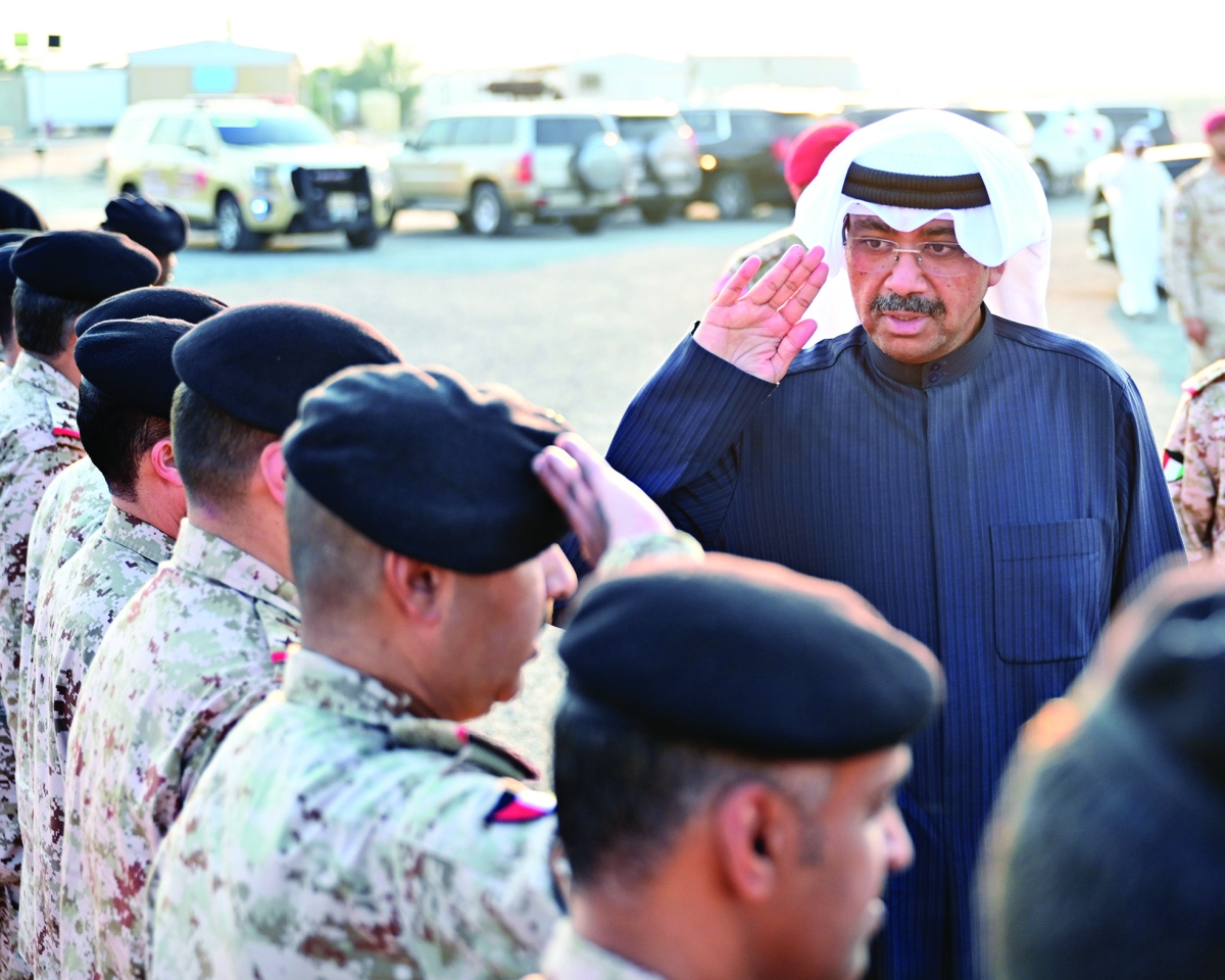 العلي لدى وصوله لموقع قوة الواجب 