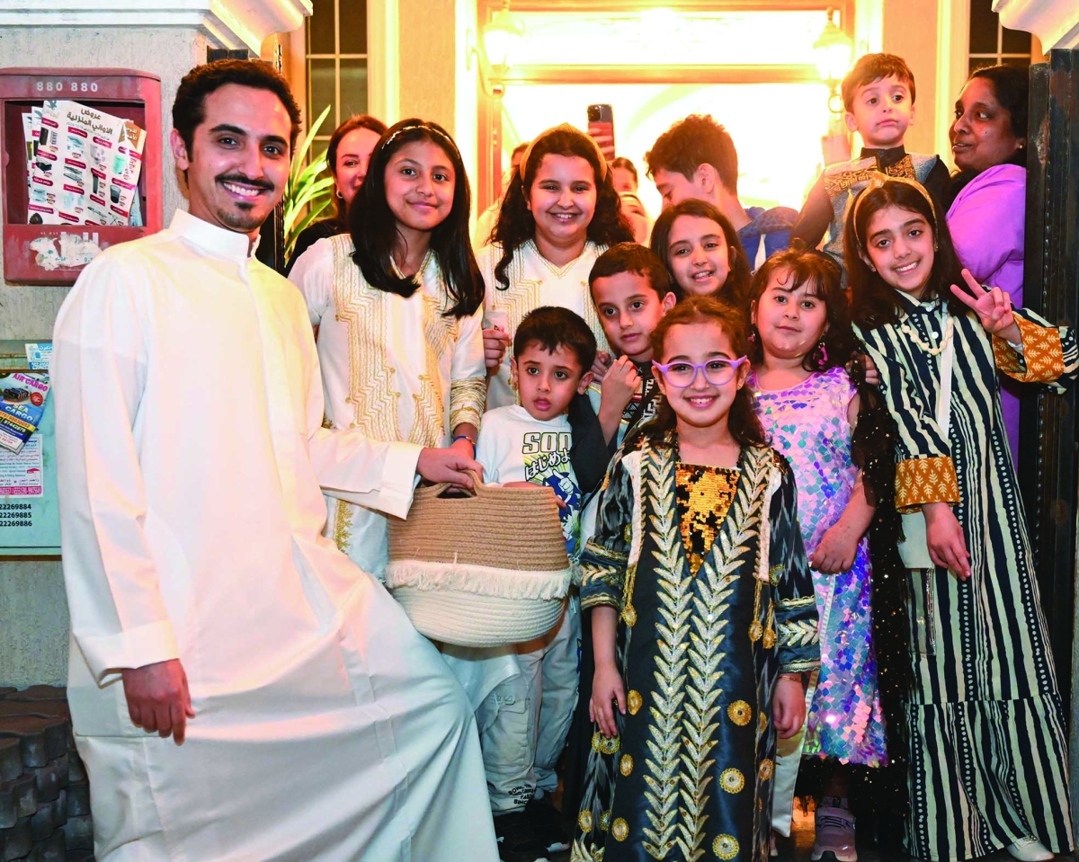 الفرحة بالقرقيعان نابعة من كل قلب (تصوير أسعد عبدالله)