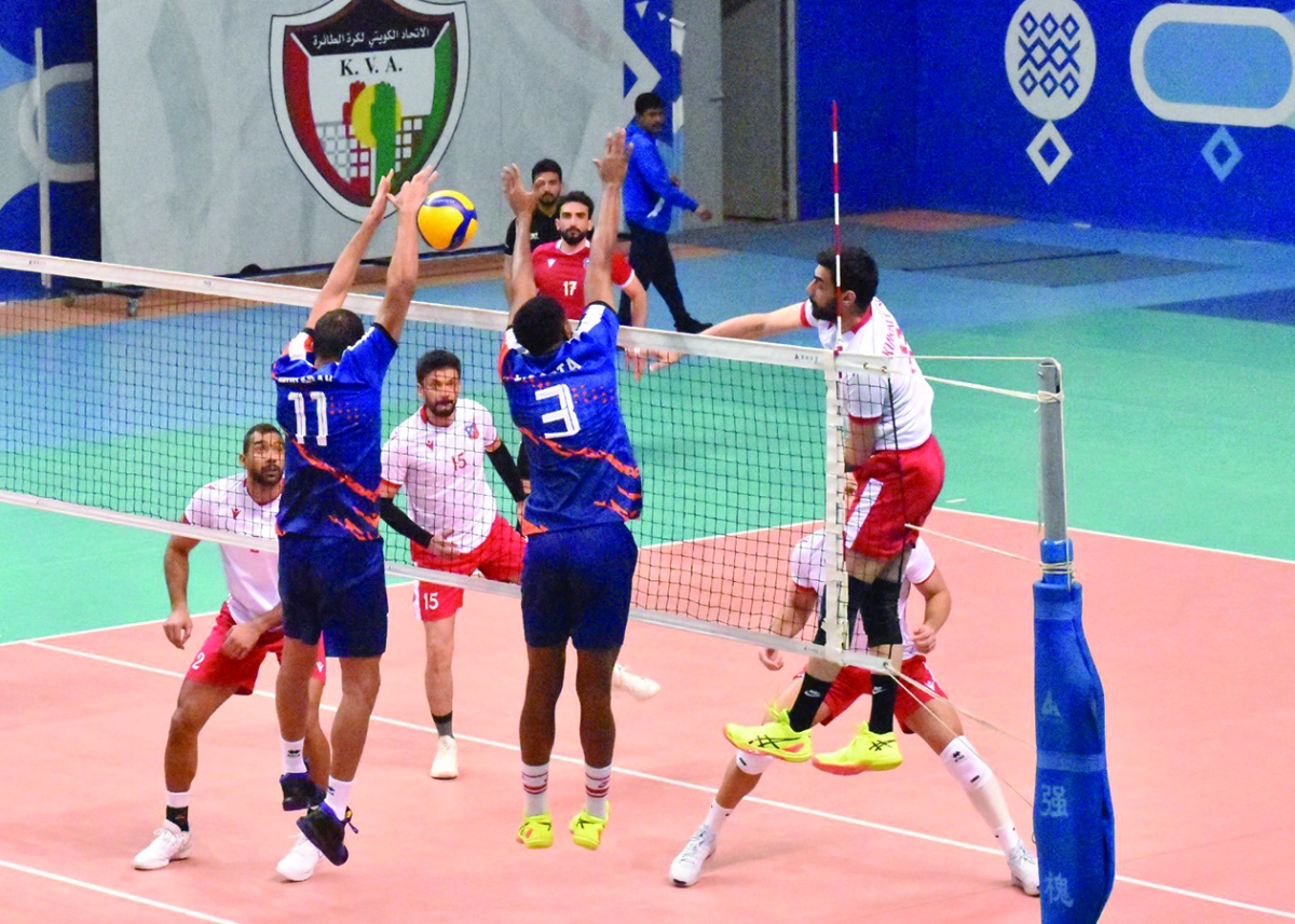 جانب من مباراة «الكويت» وكاظمة