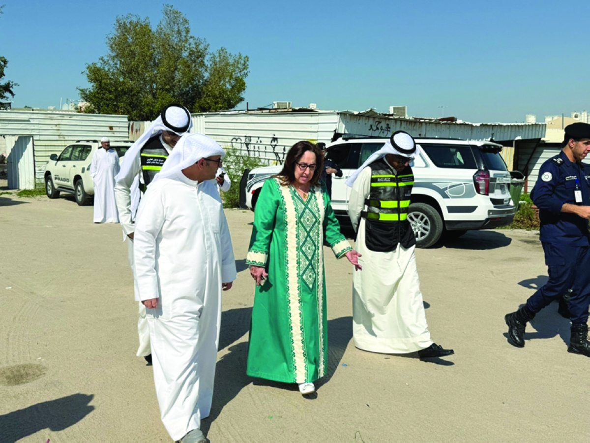 المشاري وبيبي اليوسف خلال الجولة 