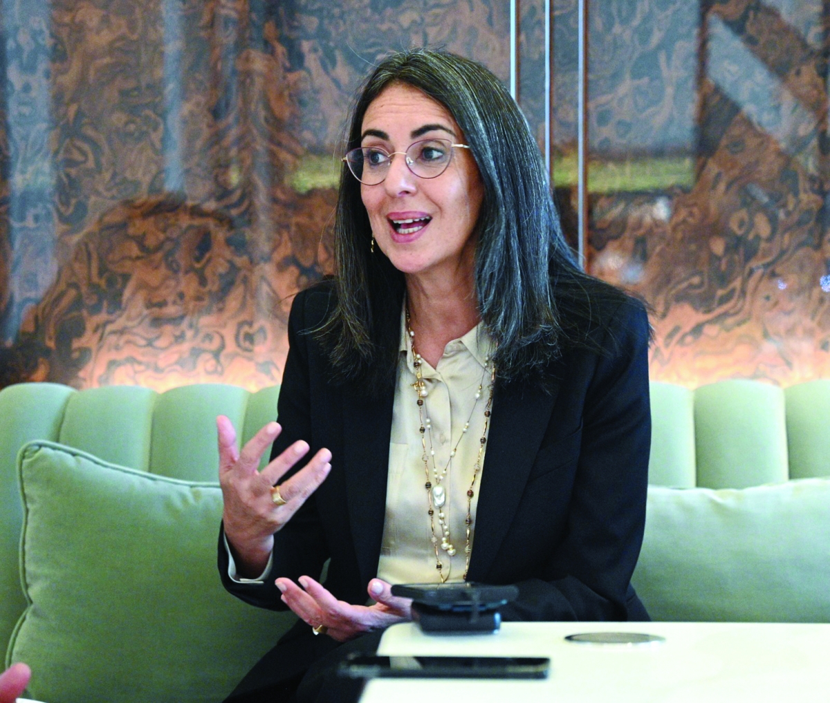 وزيرة الاقتصاد والمالية في المملكة المغربية نادية فتاح (تصوير نايف العقلة)