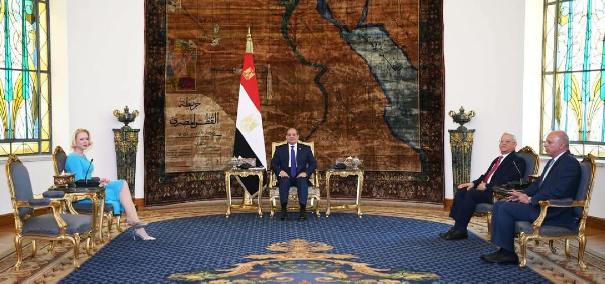 محادثات بين الرئيس المصري ورئيسة رئيسة البرلمان السلوفيني