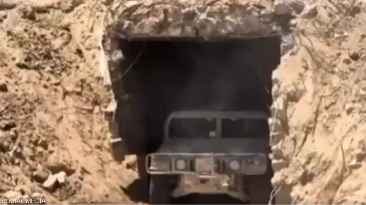 صورة نشرها الاحتلال لـ «النفق الوهمي»