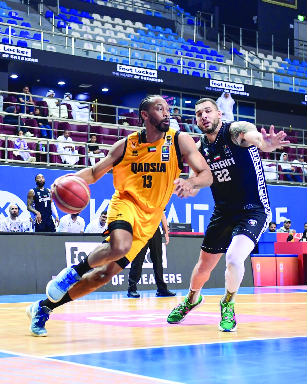 من مباراة القادسية مع القرين