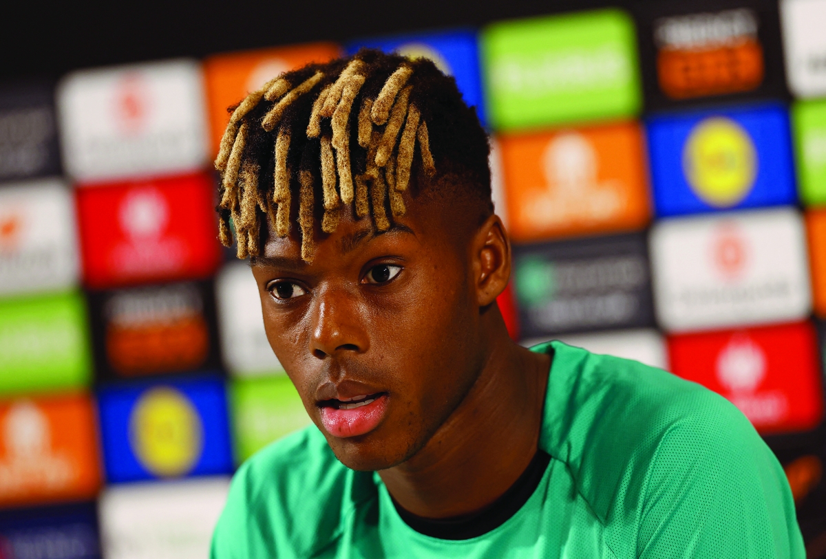 ويليامز متحدثاً في المؤتمر الصحافي (رويترز)