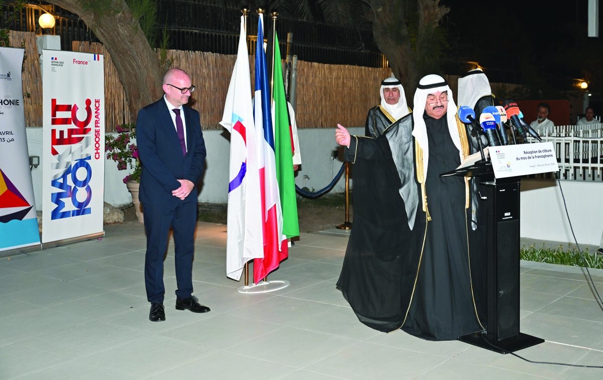 


ناصر المحمد يلقي كلمته في الحفل الختامي 	(تصوير أسعد عبدالله) 