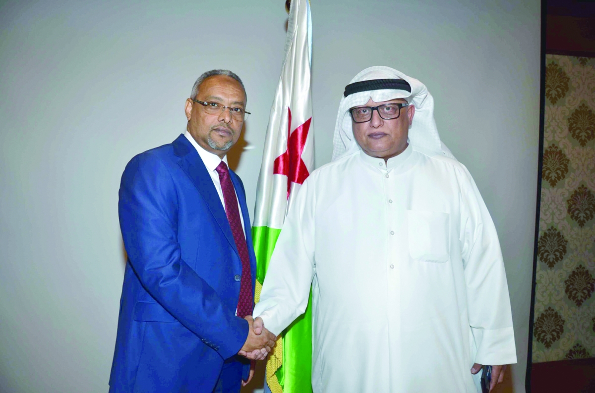 سفير جيبوتي والزميل خالد الشرقاوي