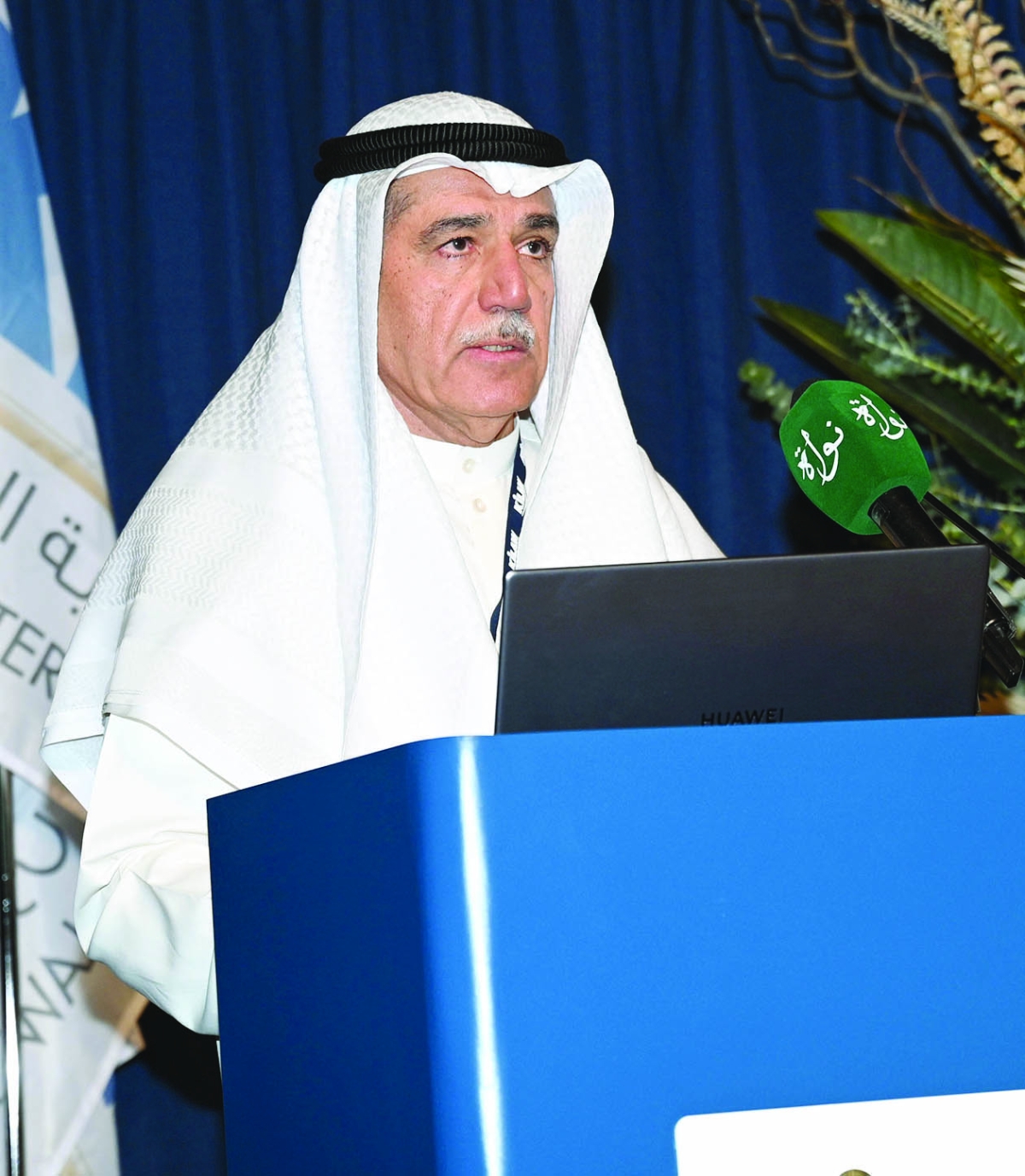 أحمد الفارسي يلقي كلمة الافتتاح (تصوير نايف العقلة)