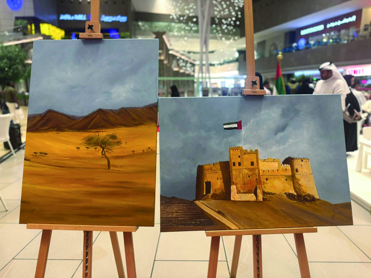 معالم الإمارات وطبيعتها بريشة عالية العطار