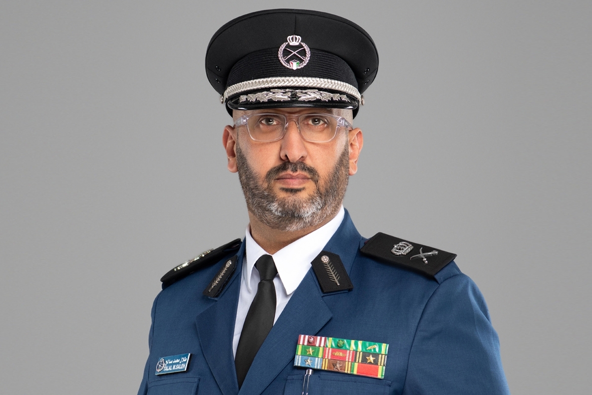 رئيس قوة الإطفاء العام اللواء طلال الرومي 