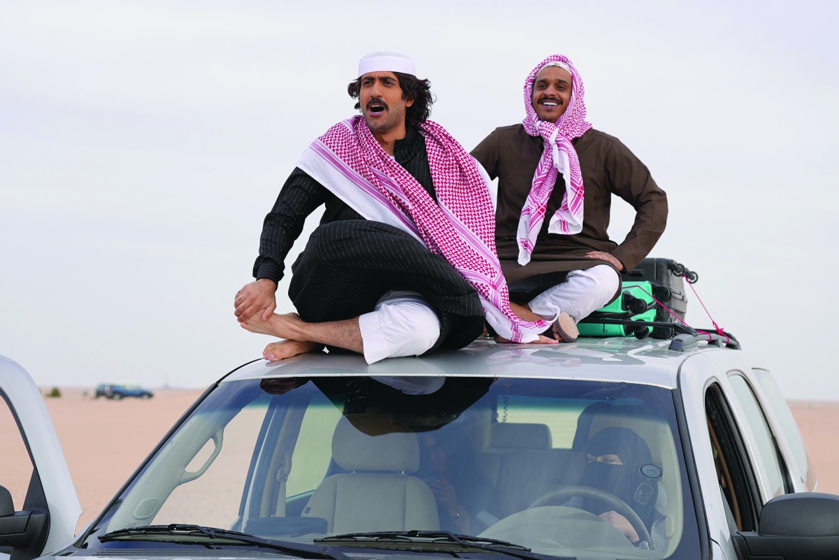 محمد الرمضان وشملان العميري في أحد المشاهد