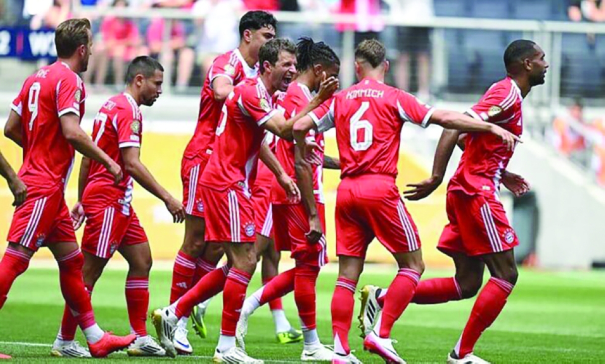 لاعبو بايرن ميونخ خلال المشاركة في مونديال الأندية