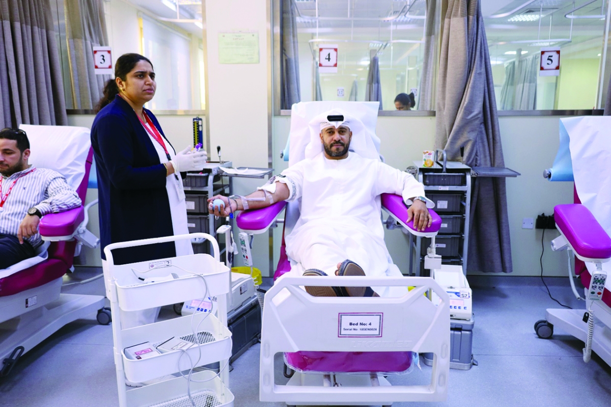 جانب من حملة التبرع