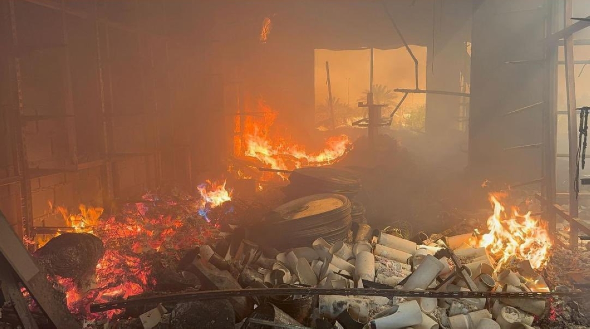 حريق المطعم 