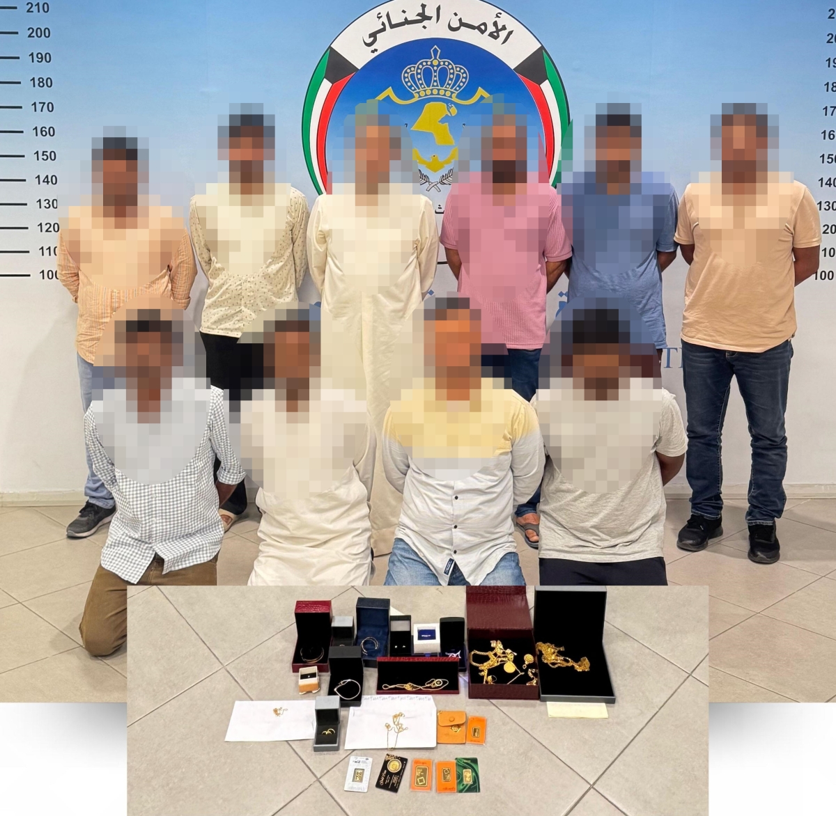 المتهمون والمضبوطات 