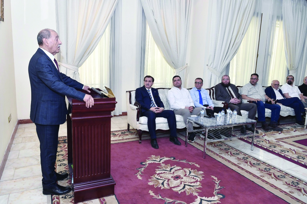 سفير الجزائر المُعين مُلقياً كلمته في الاحتفالية