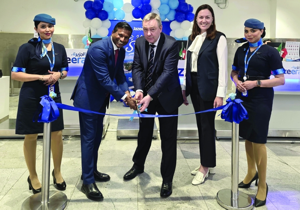 جيلتوف وباسوباثي خلال افتتاح الخط الجوي المباشر بين الكويت وسوتشي
