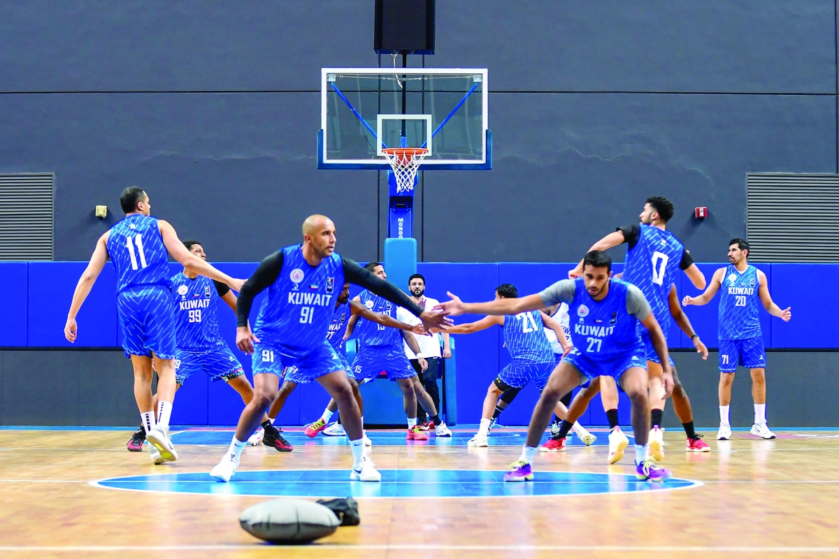 جانب من تدريبات «أزرق السلة»