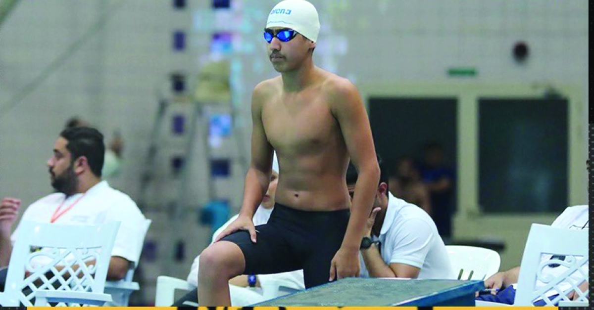 السباح الكويتي محمد أشكناني