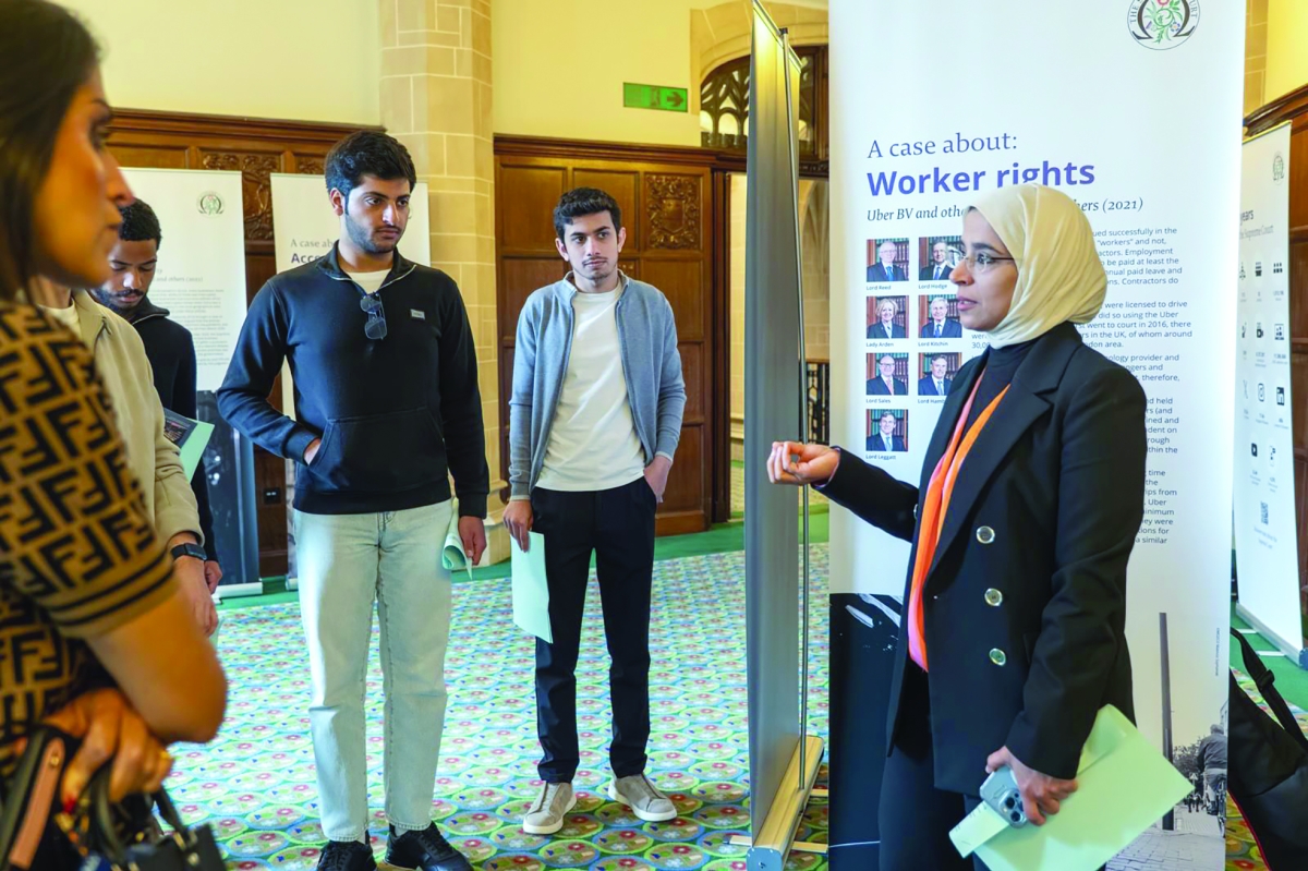 إحدى فعاليات البرنامج الصيفي لكلية القانون 