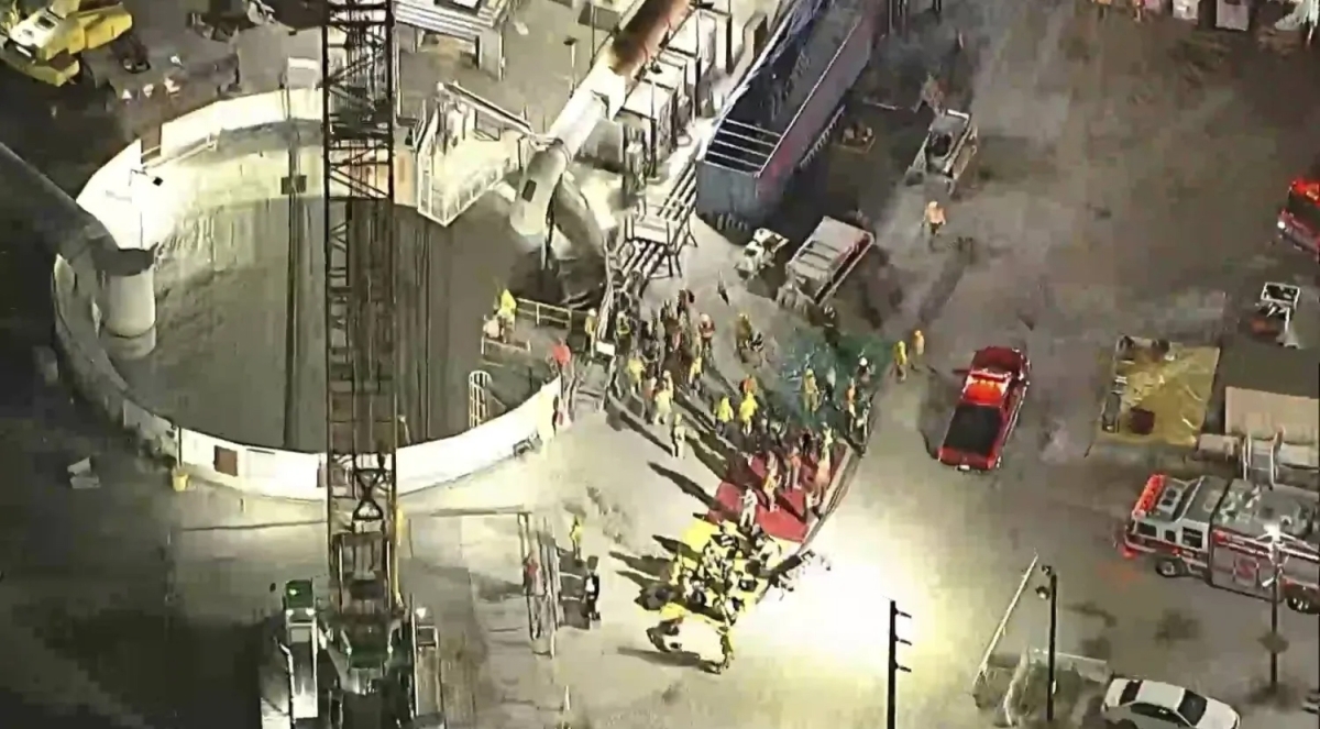 النفق المنهار في منطقة ويلمنغتون 