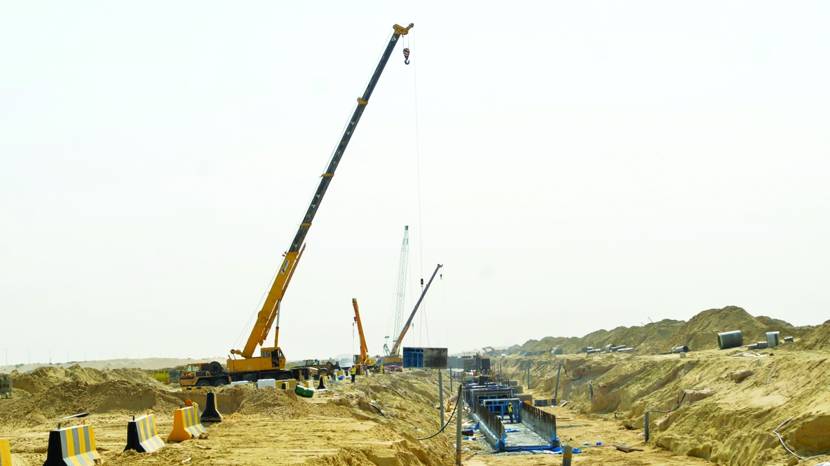 


جانب من أعمال البنية التحتية في مدينة جنوب صباح الأحمد 