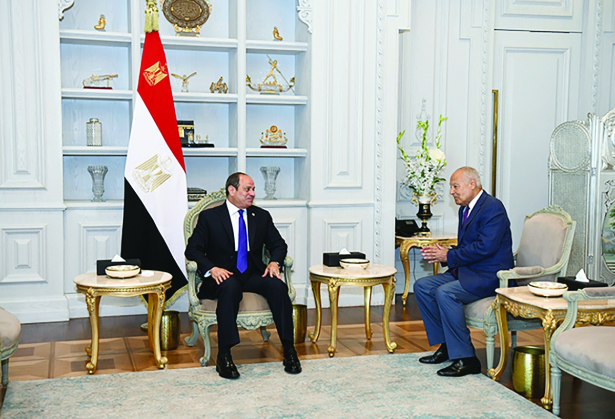 السيسي مُستقبلاً أبوالغيط