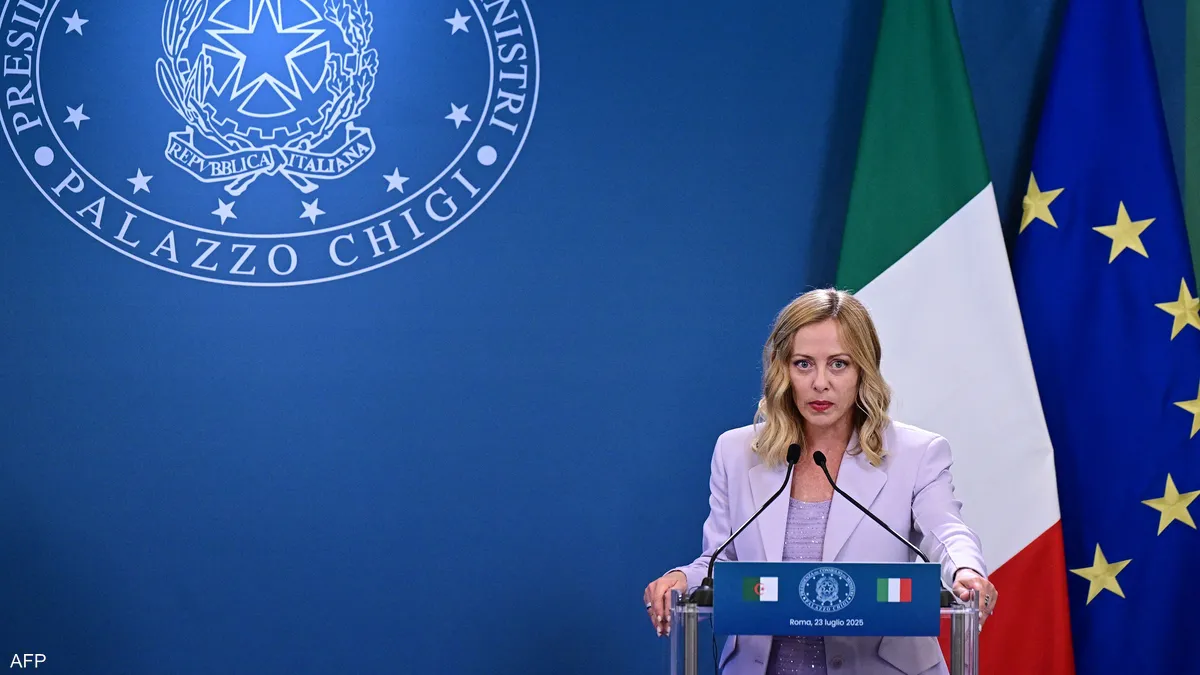 رئيسة الوزراء الإيطالية جورجيا ميلوني