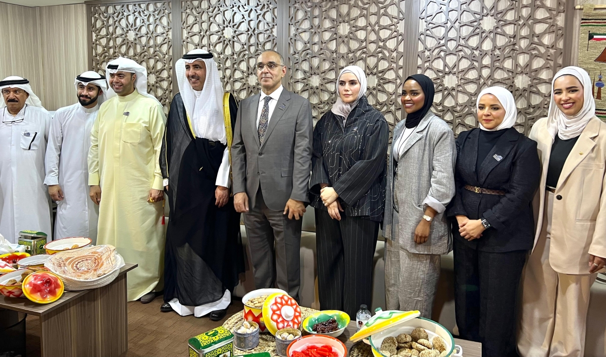 الوفد الكويتي المشارك في المهرجان