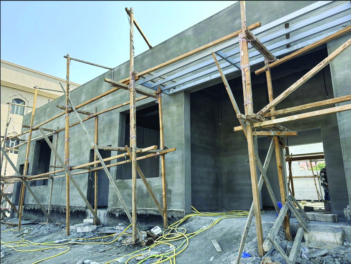 جانب من تنفيذ أحد المشاريع